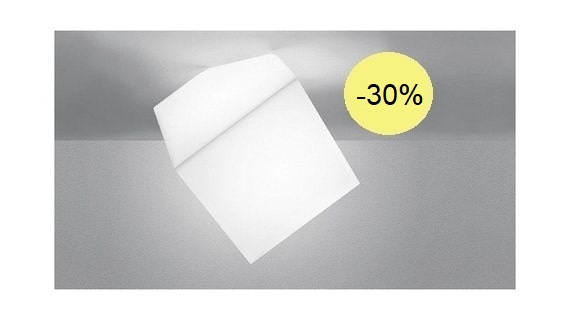 ARTEMIDE EDGE PARETE/SOFFITO 21, 1292010A, lampa sufitowa, plafon, włoskie lampy